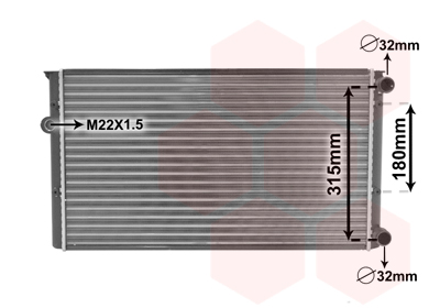 VAN WEZEL Vízhűtő 58002105_VW