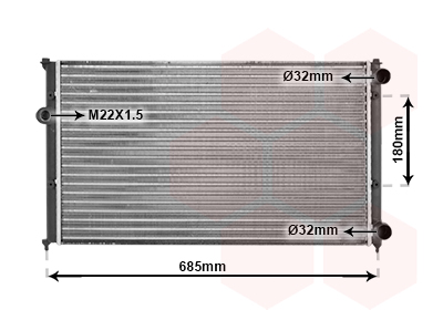 VAN WEZEL Vízhűtő 58002116_VW