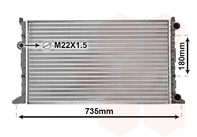 VAN WEZEL Vízhűtő 58002160_VW