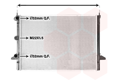 VAN WEZEL Vízhűtő 58002184_VW