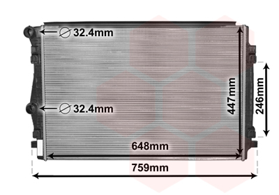 VAN WEZEL Vízhűtő 58002344_VW