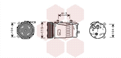 VAN WEZEL Klímakompresszor 5800K046_VW