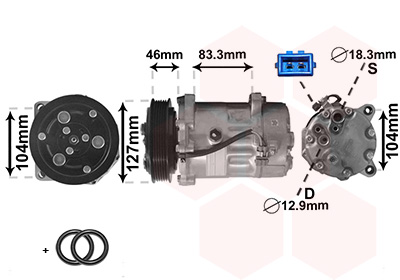 VAN WEZEL Klímakompresszor 5800K050_VW