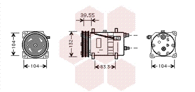 VAN WEZEL Klímakompresszor 5800K074_VW