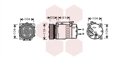 VAN WEZEL Klímakompresszor 5800K270_VW