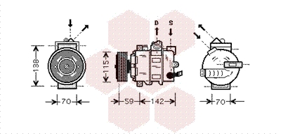 VAN WEZEL Klímakompresszor 5800K284_VW