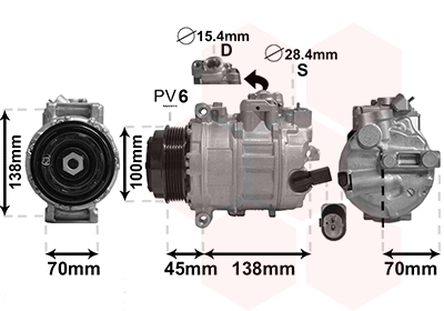 VAN WEZEL Klímakompresszor 5800K384_VW