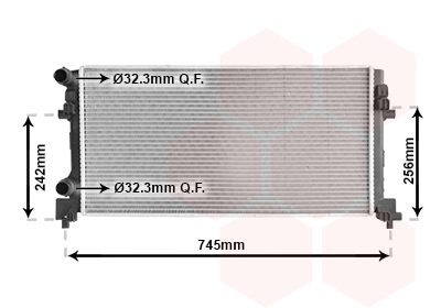 VAN WEZEL Vízhűtő 58012340_VW