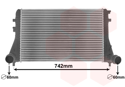 VAN WEZEL Töltőlevegő hűtő 58014701_VW