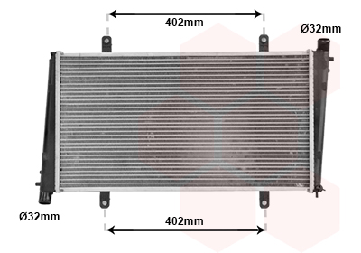 VAN WEZEL Vízhűtő 59002015_VW