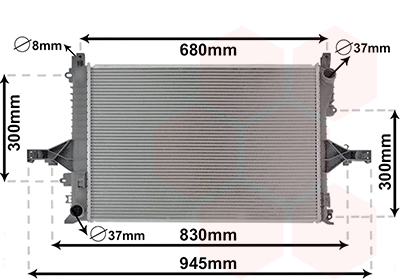 VAN WEZEL Vízhűtő 59002114_VW