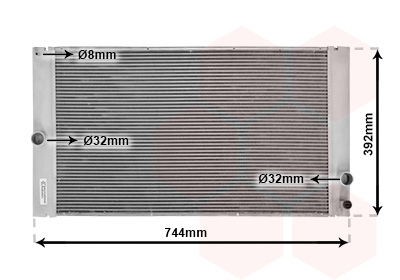 VAN WEZEL Vízhűtő 59002141_VW