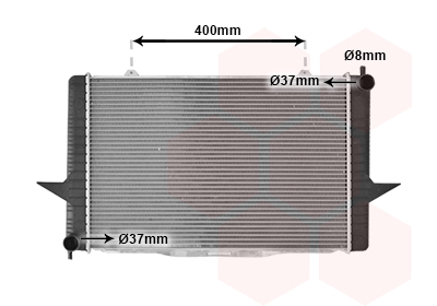 VAN WEZEL Vízhűtő 59002148_VW