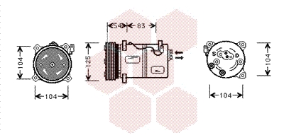 VAN WEZEL Klímakompresszor 5900K030_VW