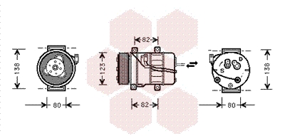 VAN WEZEL Klímakompresszor 5900K054_VW