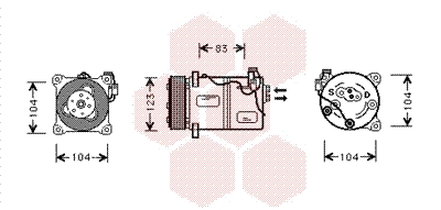 VAN WEZEL Klímakompresszor 5900K059_VW