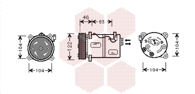 VAN WEZEL Klímakompresszor 5900K095_VW