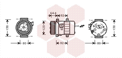 VAN WEZEL Klímakompresszor 5900K113_VW