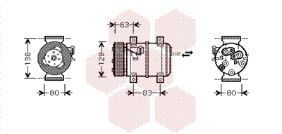 VAN WEZEL Klímakompresszor 5900K120_VW