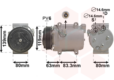 VAN WEZEL Klímakompresszor 5900K121_VW