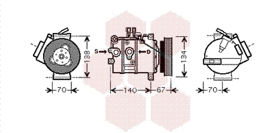 VAN WEZEL Klímakompresszor 5900K142_VW