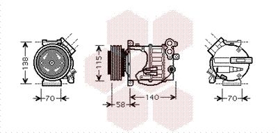 VAN WEZEL Klímakompresszor 5900K144_VW