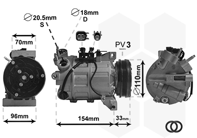 VAN WEZEL Klímakompresszor 5900K183_VW