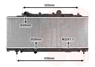 VAN WEZEL Vízhűtő 73002072_VW