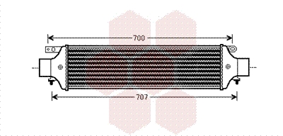 VAN WEZEL Töltőlevegő hűtő 73004093_VW