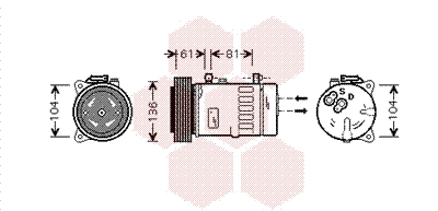 VAN WEZEL Klímakompresszor 7300K005_VW