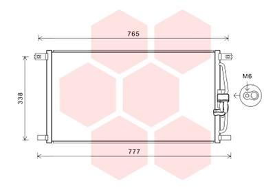 VAN WEZEL Klímahűtő 77005052_VW