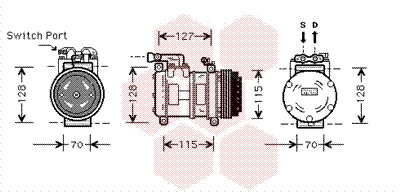 VAN WEZEL Klímakompresszor 7700K031_VW