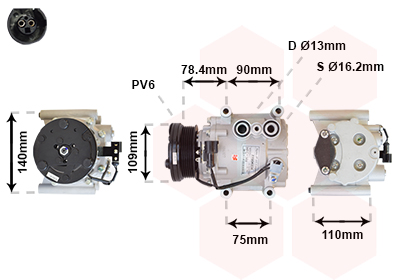 VAN WEZEL Klímakompresszor 7700K034_VW