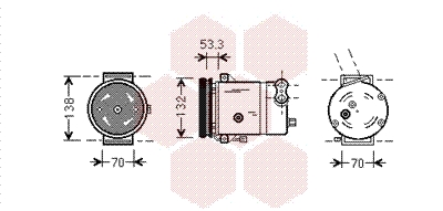 VAN WEZEL Klímakompresszor 8100K018_VW