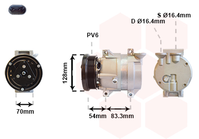 VAN WEZEL Klímakompresszor 8100K071_VW