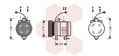 VAN WEZEL Klímakompresszor 8200K013_VW