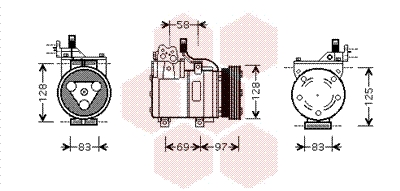 VAN WEZEL Klímakompresszor 8200K093_VW