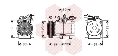 VAN WEZEL Klímakompresszor 8200K138_VW