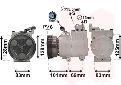 VAN WEZEL Klímakompresszor 8200K159_VW