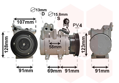 VAN WEZEL Klímakompresszor 8200K161_VW