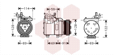 VAN WEZEL Klímakompresszor 8200K196_VW