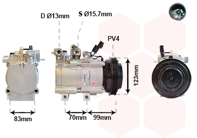 VAN WEZEL Klímakompresszor 8200K197_VW