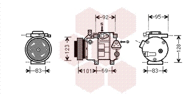 VAN WEZEL Klímakompresszor 8200K214_VW