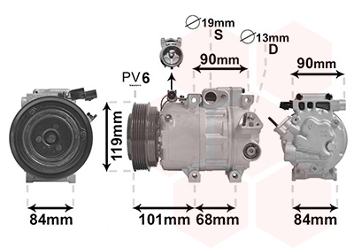 VAN WEZEL Klímakompresszor 8200K237_VW