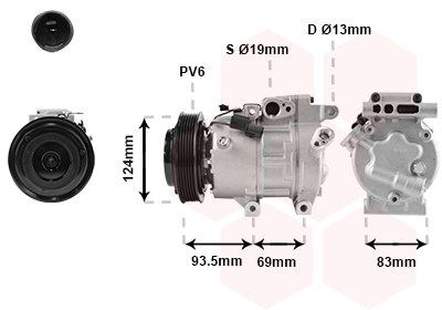 VAN WEZEL Klímakompresszor 8200K238_VW