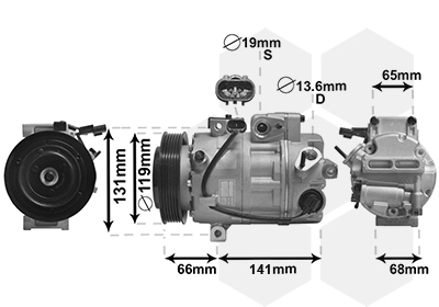 VAN WEZEL Klímakompresszor 8200K340_VW