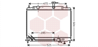 VAN WEZEL Vízhűtő 83002080_VW