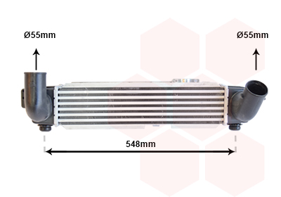 VAN WEZEL Töltőlevegő hűtő 83004141_VW