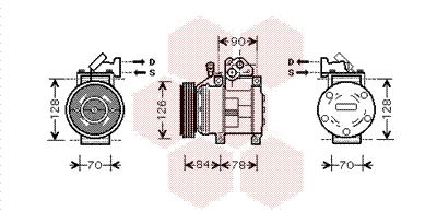 VAN WEZEL Klímakompresszor 8300K052_VW