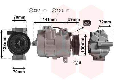 VAN WEZEL Klímakompresszor 5801K701_VW